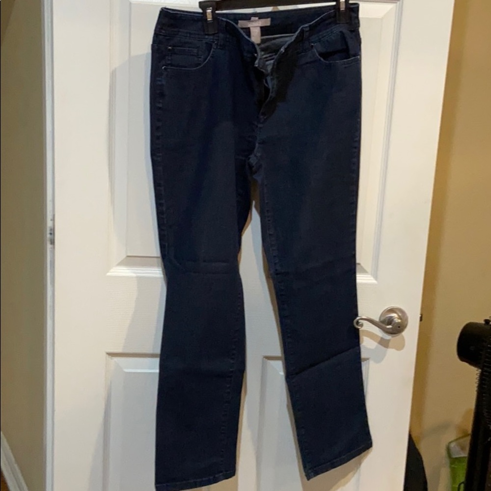 Dark denim jeans